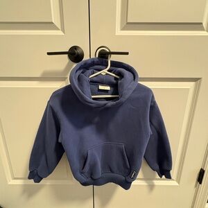 Kids Blue Pullover Hoodie Sweatshirt - Casual Fleece Hoodie